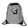 my street neighbor Drawstring Bags