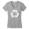 recycle symbol Women's V-Neck T-Shirt