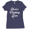 bride's drinking team diamond ring bachelorette Ladies Fitted T-Shirt
