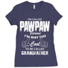 I'm Called Pawpaw Because  I'm Way Too Cool To Be Called Grandfather Ladies Fitted T-Shirt