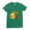 save water drink beer Ladies Fitted T-Shirt