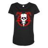 frankenskull hellion logo Maternity Scoop Neck T-shirt