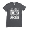i didn't choose to be black Ladies Fitted T-Shirt
