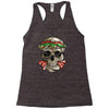 burger skull Racerback Tank
