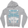 Grumpy Old Mechanic Zipper Hoodie
