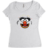 animal face Women's Triblend Scoop T-shirt