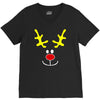 reindeer face novelty christmas V-Neck Tee