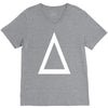 prism a triangle design graphic baseball jersey V-Neck Tee