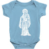 santa muerte blanca Baby Onesie