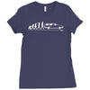 evolution of man, volvo 940 Ladies Fitted T-Shirt