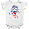 skull bolt Baby Onesie