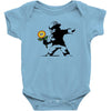 banksy flower Baby Bodysuit
