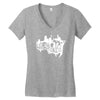 beat down germany  mma muay thai boxen fight Women's V-Neck T-Shirt