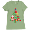 christmas tree made of bells stocking santa Ladies Fitted T-Shirt