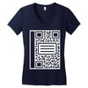 qr composition Women's V-Neck T-Shirt