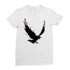 black raven with red eye Ladies Fitted T-Shirt