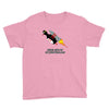 never give up poster Youth Tee