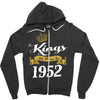 kings are born in 1952 Zipper Hoodie