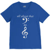 all about that bass no treble V-Neck Tee