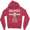 Grandpa The Man The Myth The Legend Zipper Hoodie
