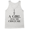 a girl has no costume (black) Tank Top