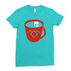 black coffee Ladies Fitted T-Shirt