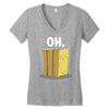 oh hay oh hey girl boy funny pun Women's V-Neck T-Shirt