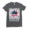 Veteran Don't Thank Me Thank My Brothers &amp; Sister Ladies Fitted T-Shirt