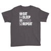 eat sleep spurs Youth Tee