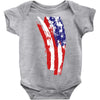 july 4th flag Baby Bodysuit