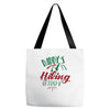 Daddy Hiking Buddy Mountains Tote Bags