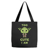 too cute i am Tote Bags