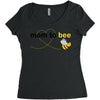 Mom to Bee Unknown Gender Women's Triblend Scoop T-shirt