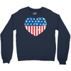 usa flag 2 Crewneck Sweatshirt