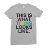 This Is What Trans Looks Like Ladies Fitted T-Shirt