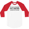 im not an alcoholic im a drunk t shirt x large funny beer pong keg par 3/4 Sleeve Shirt
