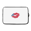 American Flag Lips Laptop sleeve