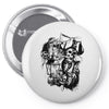 skull pirate Pin-back button
