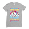 I Wish I Were A Unicorn So I Could Stab Idiots With My Head Ladies Fitted T-Shirt
