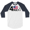 july 4 independence day 3/4 Sleeve Shirt