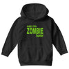 daddy's little zombie hunter Youth Hoodie