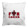 deadpool fuck cancer Throw Pillow