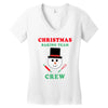 christmas baking team crew snowman Women's V-Neck T-Shirt