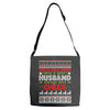 santa only comes once a year husband is always here to cheer Adjustable Strap Totes