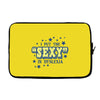 i put the sexy in dyslexia Laptop sleeve