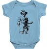 saiyan sun Baby Bodysuit