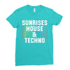 Sunrises House &amp; Techno Ladies Fitted T-Shirt