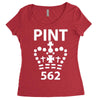 british pint funny Women's Triblend Scoop T-shirt