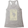 keep left shark Racerback Tank