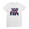 i put the art in fart Ladies Fitted T-Shirt